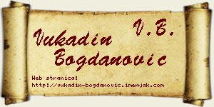Vukadin Bogdanović vizit kartica